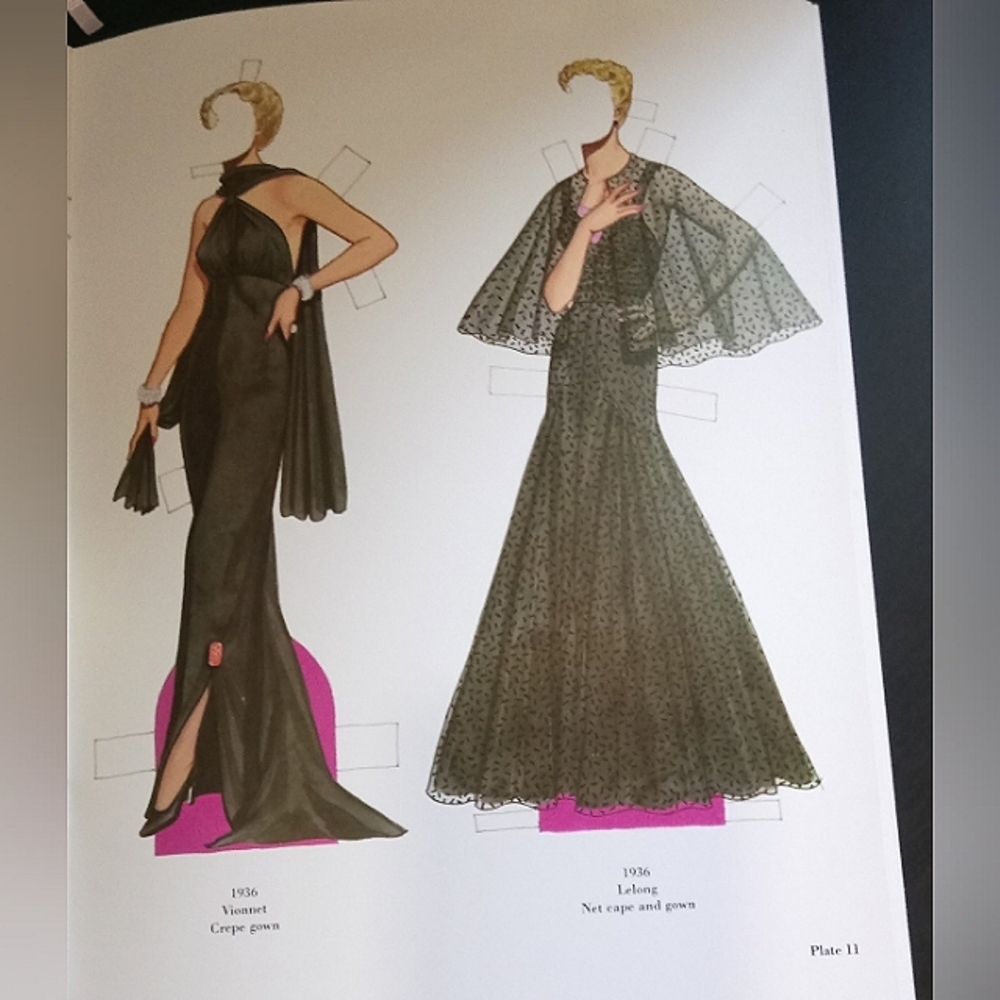 Uncut/Like New Paper Dolls Book: Great Fashion Designs of the Thirties - Picture 7 of 7